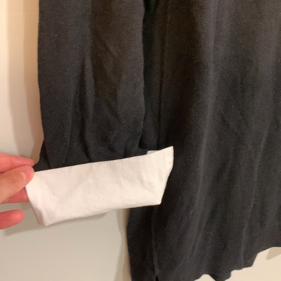 Dana Buchman 3/4 sleeve sweater w/removable collar & sleeve cuffs NWT. Size XL - Picture 2 of 6